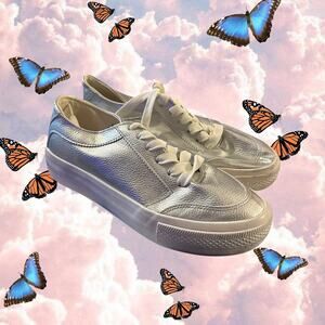 New Look Silver Sneakers